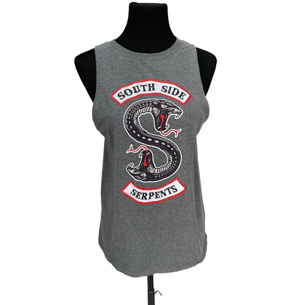 Riverdale Southside Serpents  Gray Tank Top Medium‎